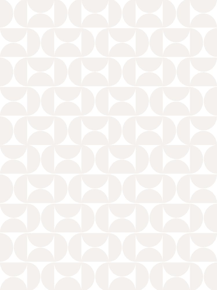 Mid Century Beige And White