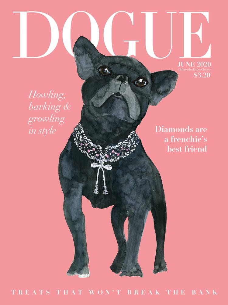 Fashion Frenchie Dogue Pink