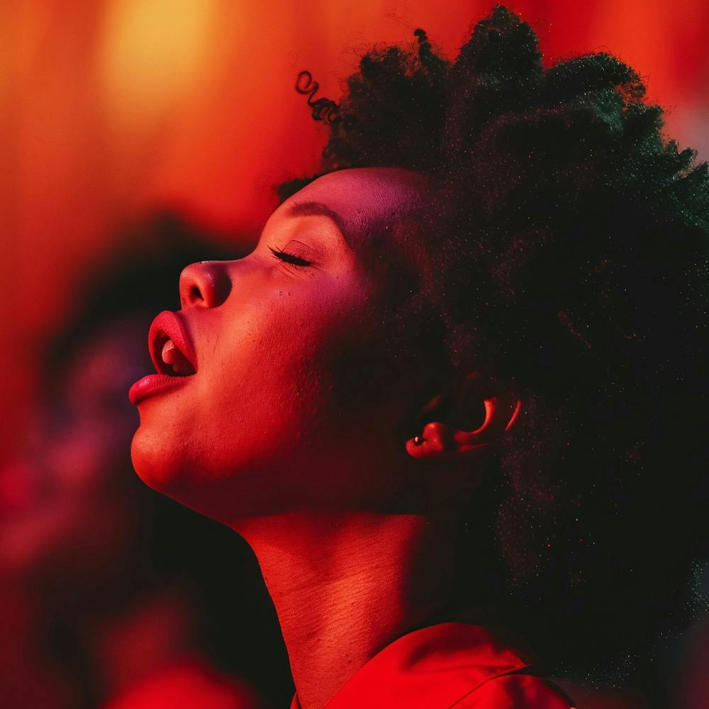 Afro-American Woman Singing 1