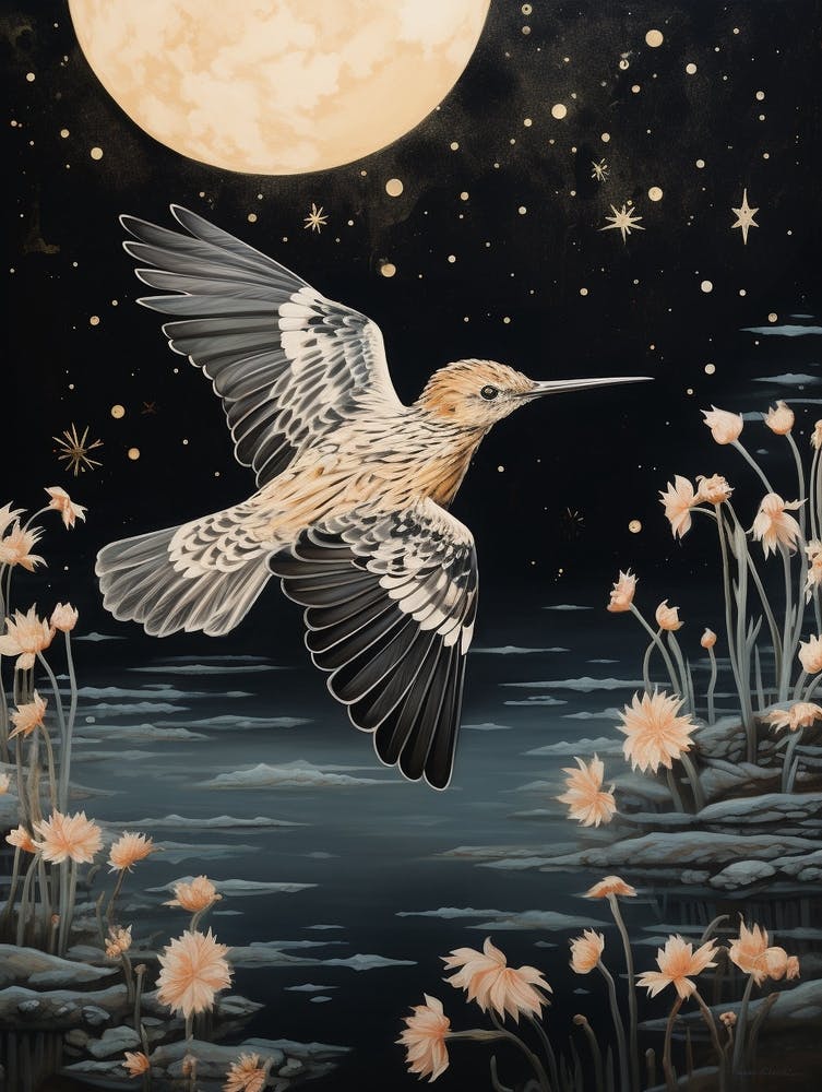 Hoopoe 1 Gold Detail Painting