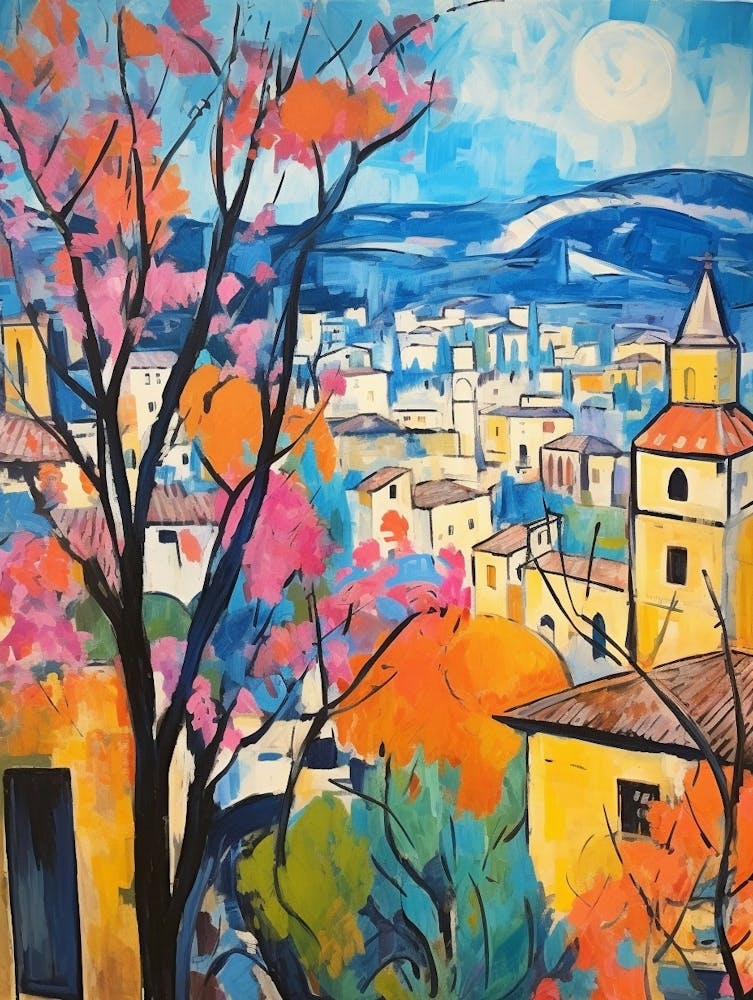 Arezzo Italy 1 Fauvist Painting