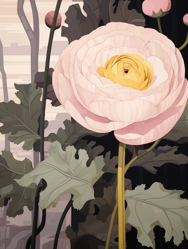 Flower Illustration Ranunculus 4