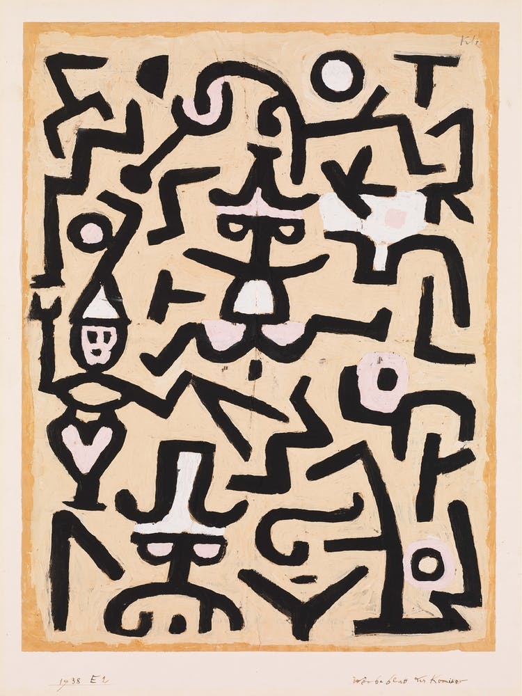 Comedians Handbill, Paul Klee