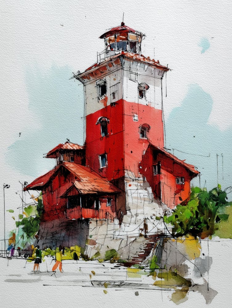 Roter Leuchtturm
