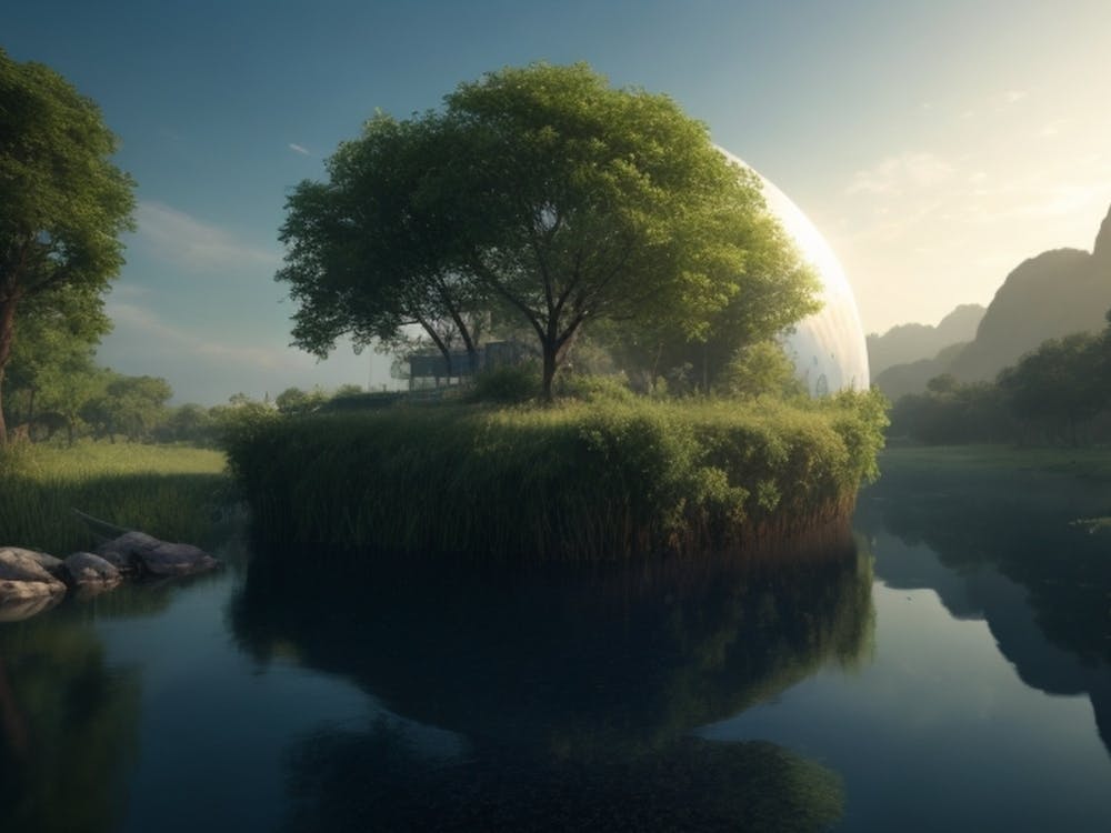 Landscape With A Sphere