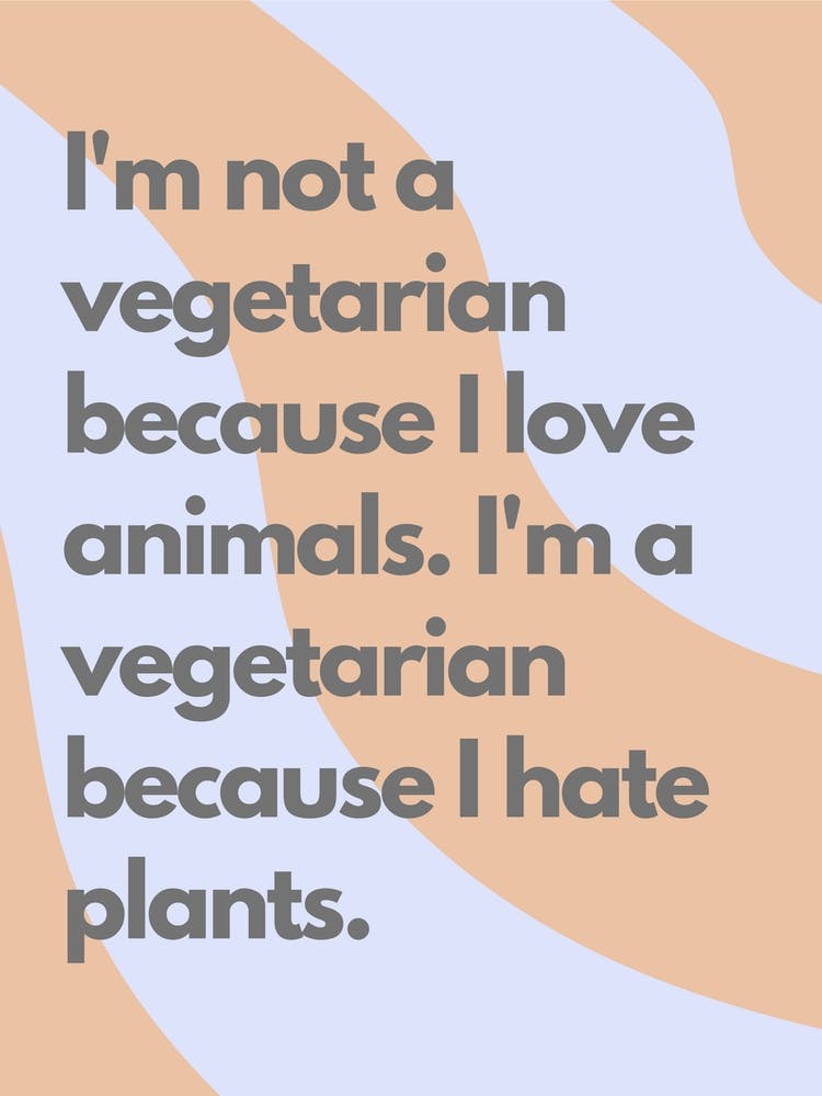 Vegetarian Wavy Kitchen Typography