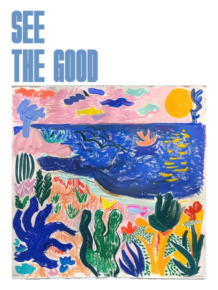 See The Good Poster Coastal Vista Matisse Style 6