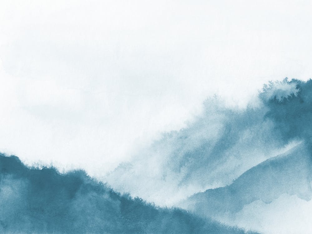 Misty Mountains Dark Teal