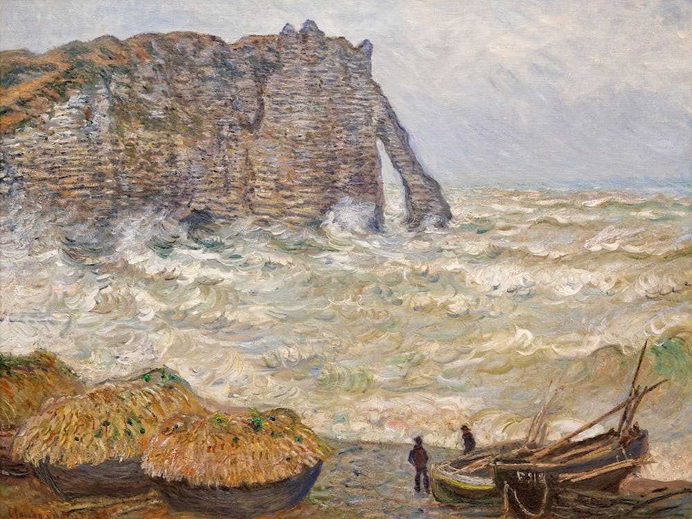 Stormy Sea In Étretat (1883), Claude Monet