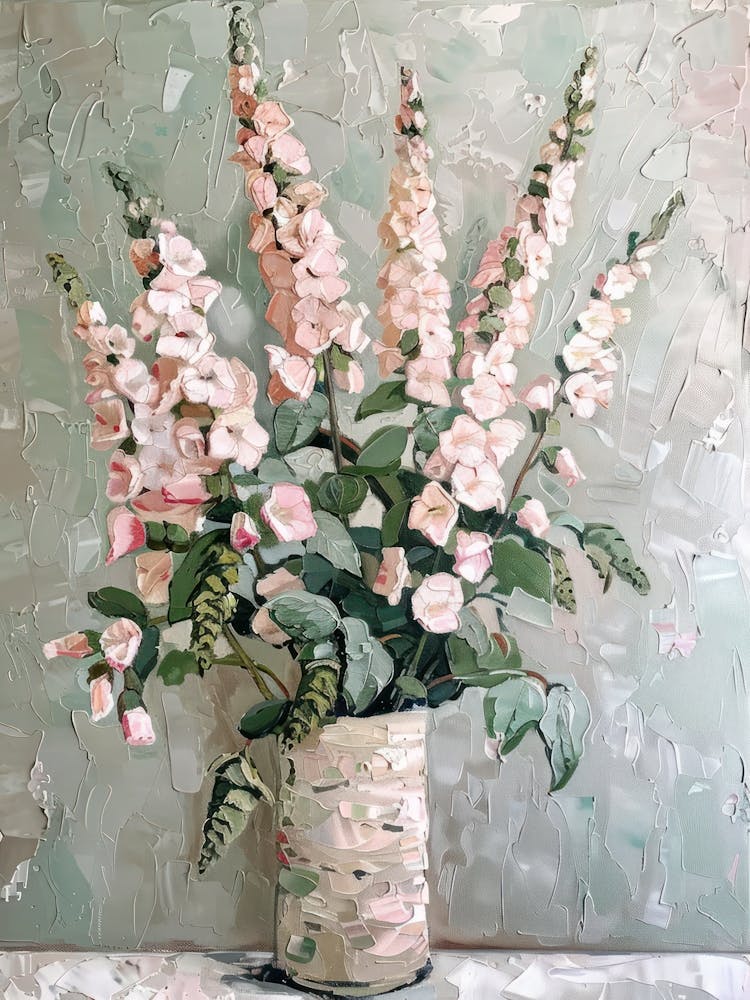 A World Of Flowers Snapdragons 4 Painting