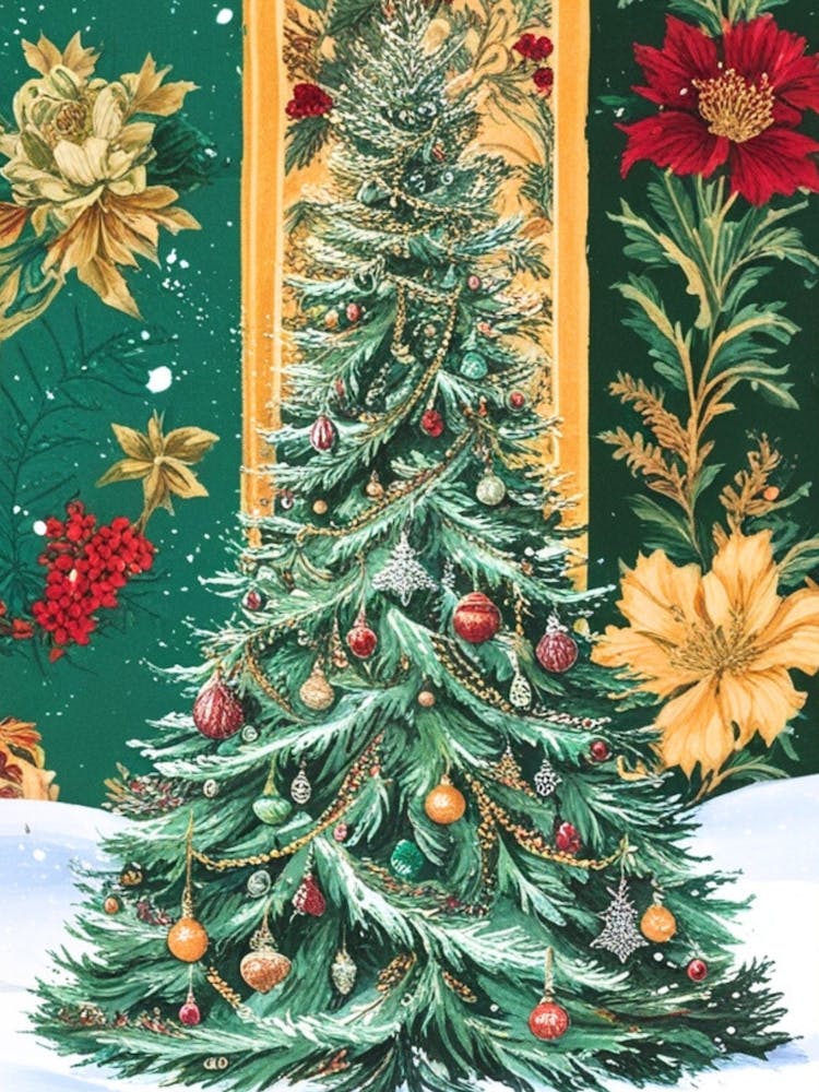 William Morris Christmas Tree 71