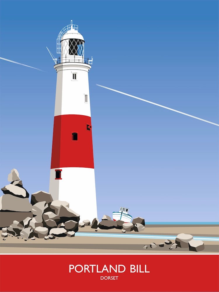 D D Designs Wall Art Portland Bill