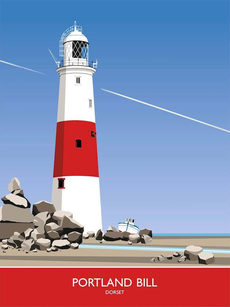 D D Designs Wall Art Portland Bill