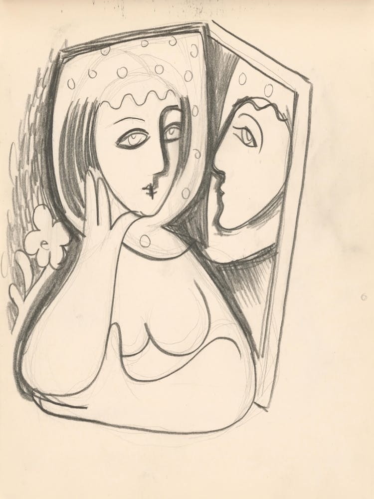 Woman With A Mirror, Mikuláš Galanda 1