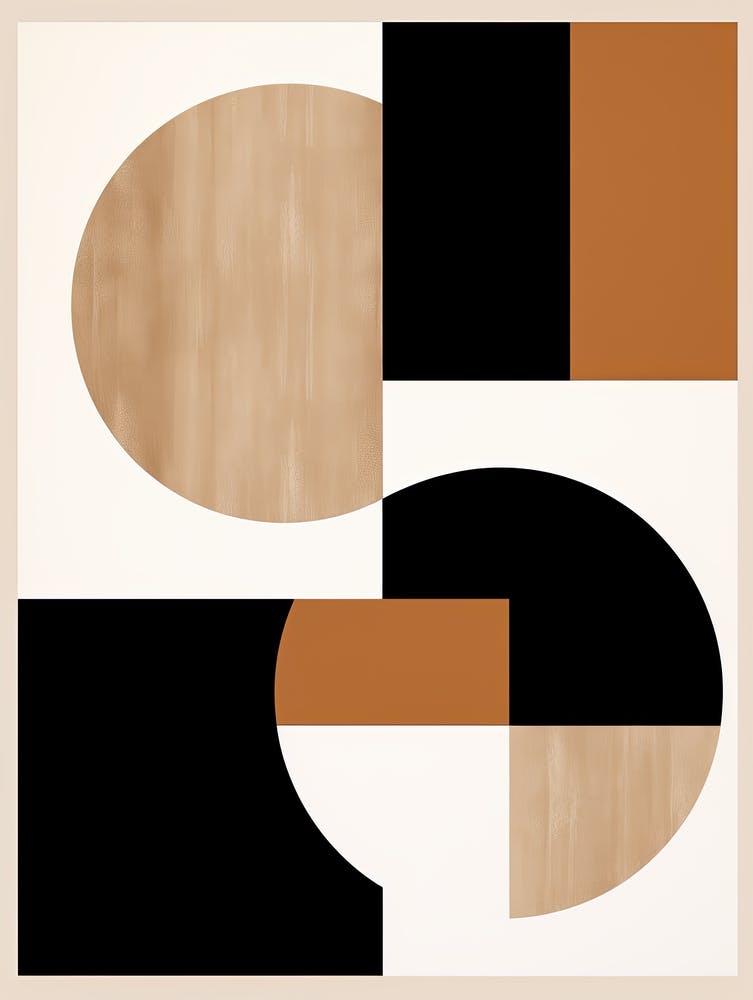 Ätherische Essenz; Beige Mid-Century Abstraktionen