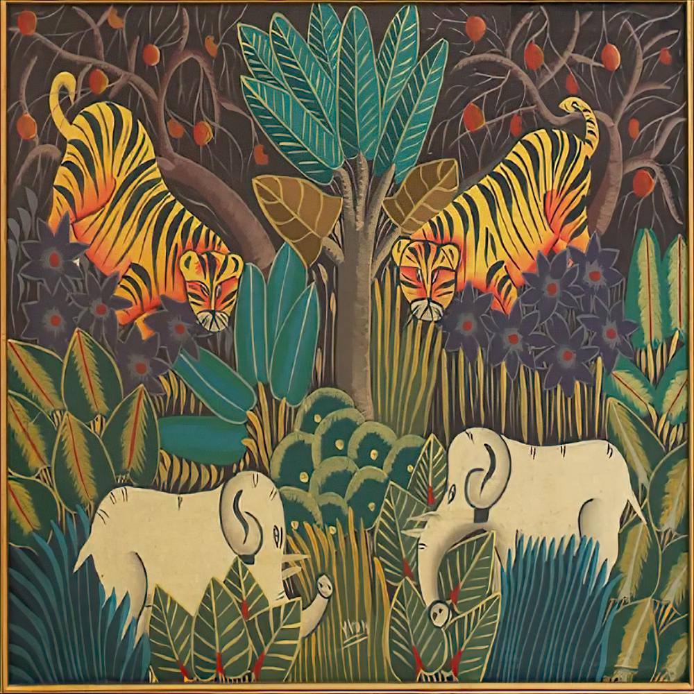 Tiger In The Jungle