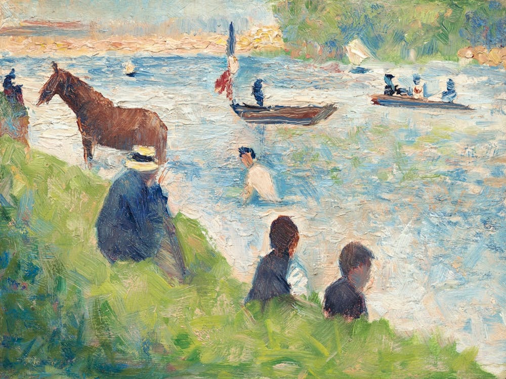 Horse And Boats, Georges Seurat