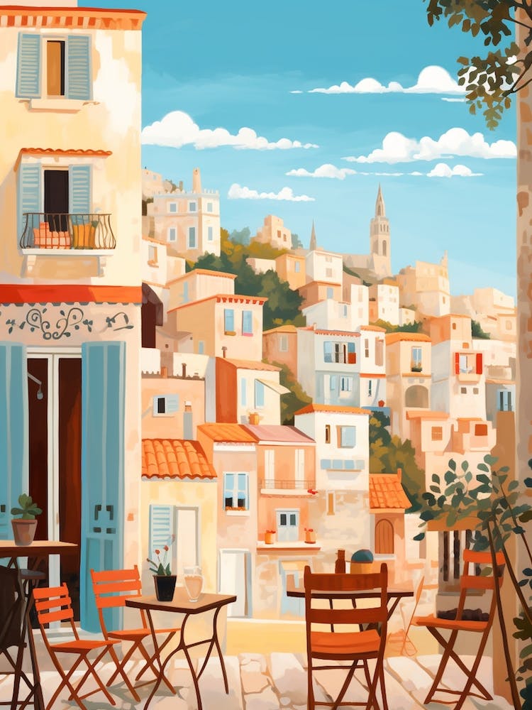 Marseille Frankreich 1 Illustration