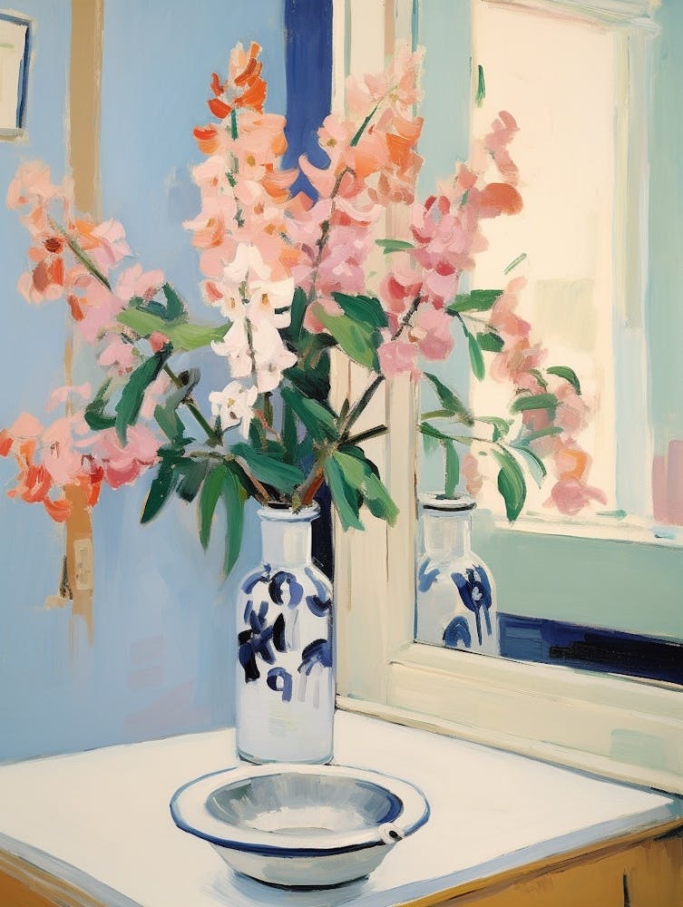 A Vase With Snapdragon, Flower Bouquet 3