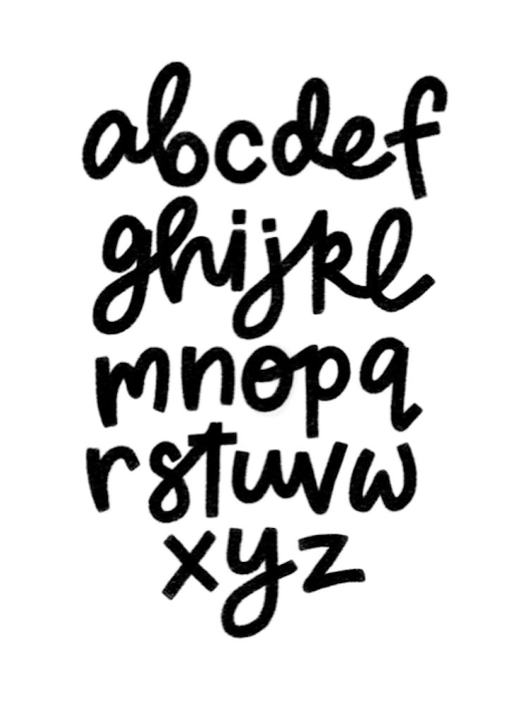 Alphabet Lettering