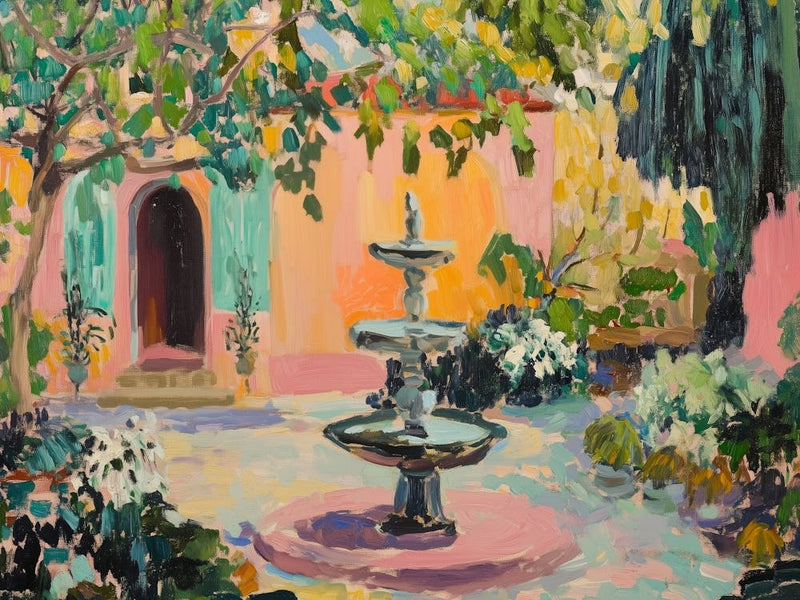 Fountain In The Garden