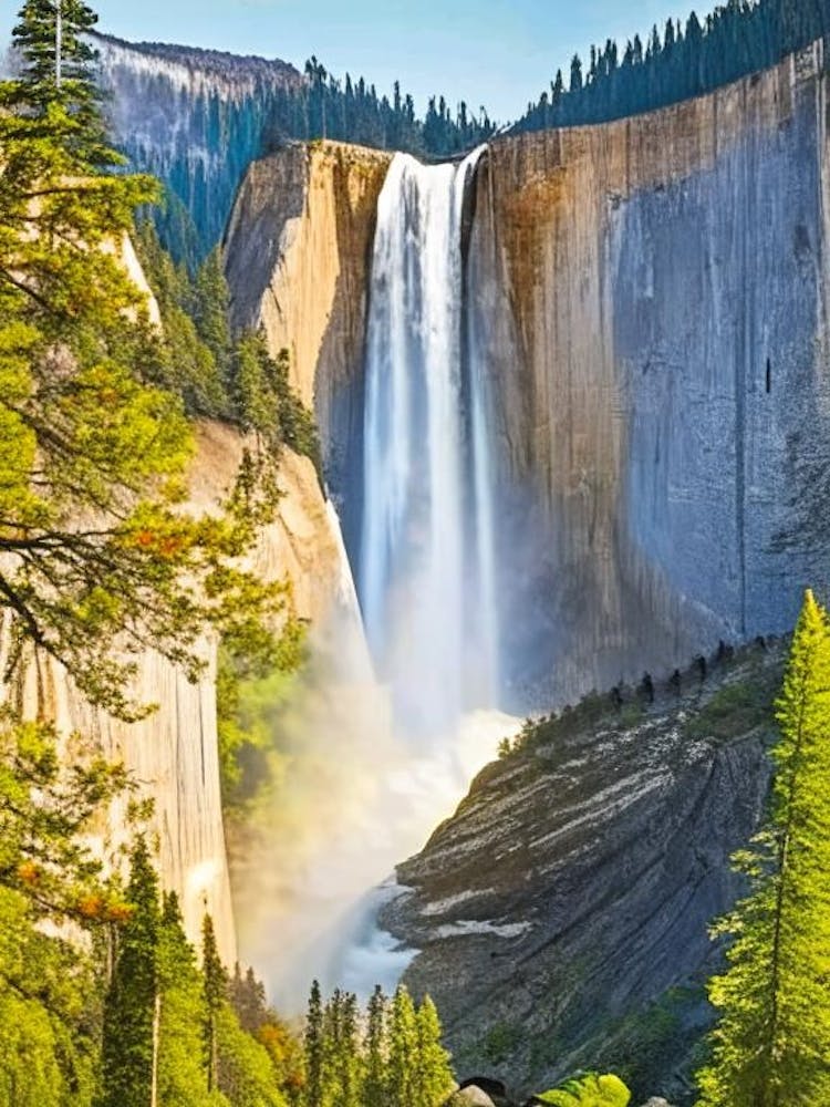 Yosemite Upper Falls, États-Unis Majestueux, Magnifique & Classique (2)