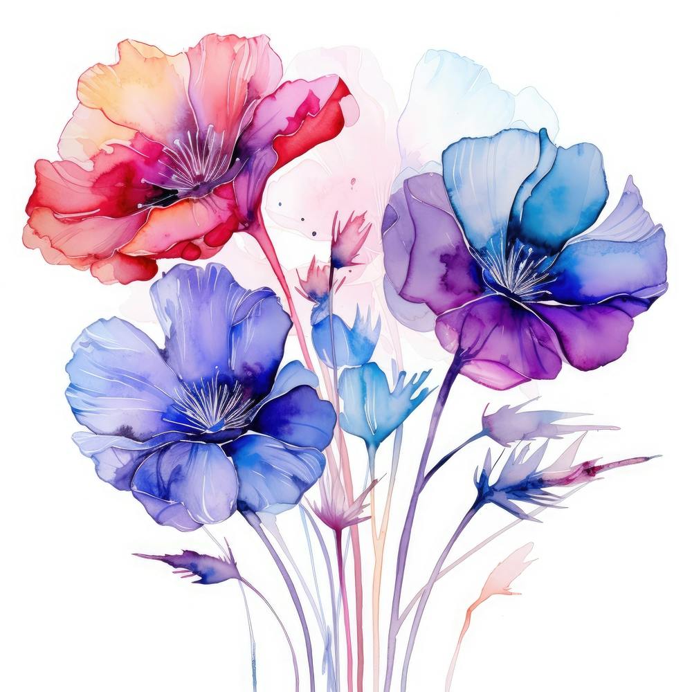 Watercolor Flowers 3