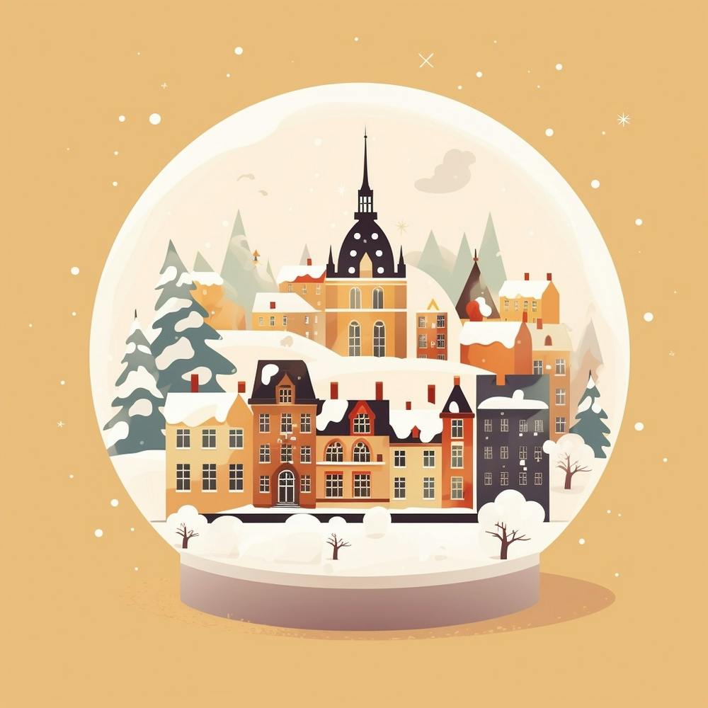 Quebec City Canada 2 Snowglobe