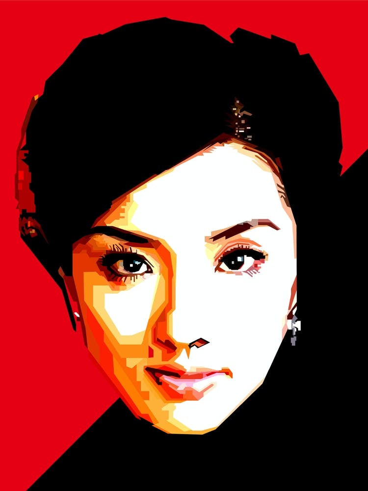 Chinese Traditional Woman In Red