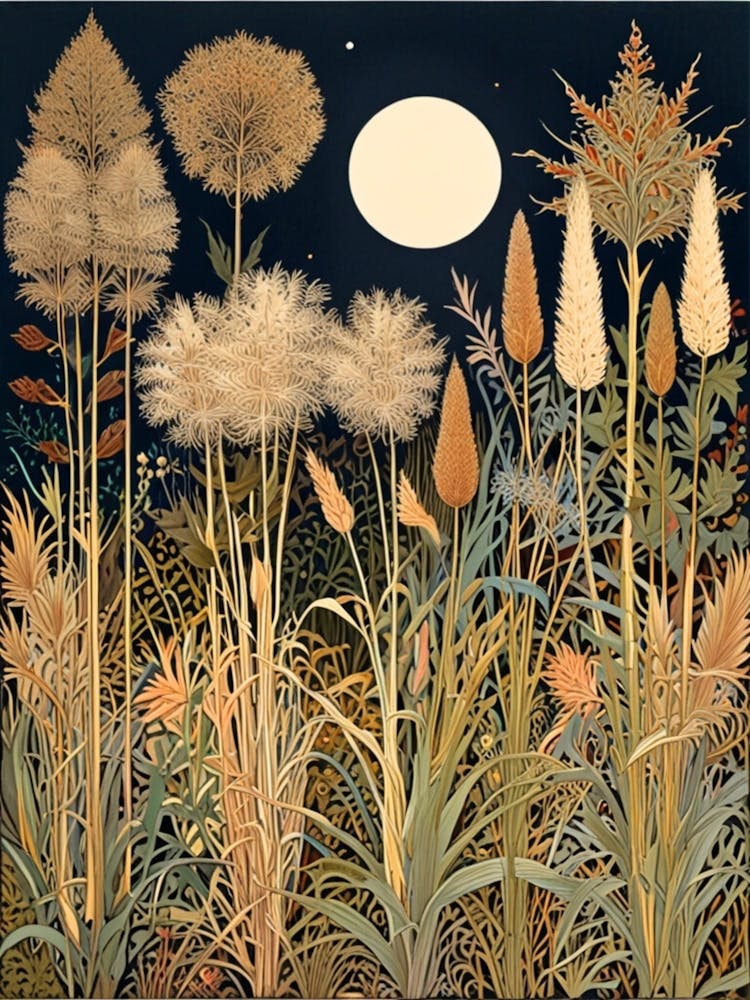 William Morris Moonlight In The Meadow 4