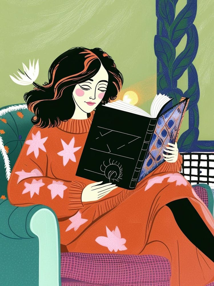 Fille Lisant Un Livre 1