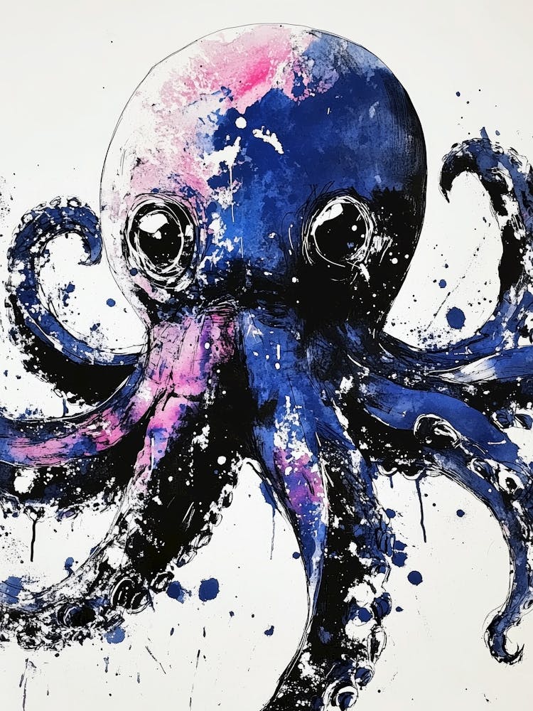 Blue Octopus ocean life