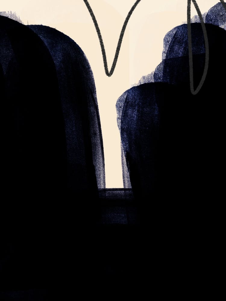 Black Abstract Art 1