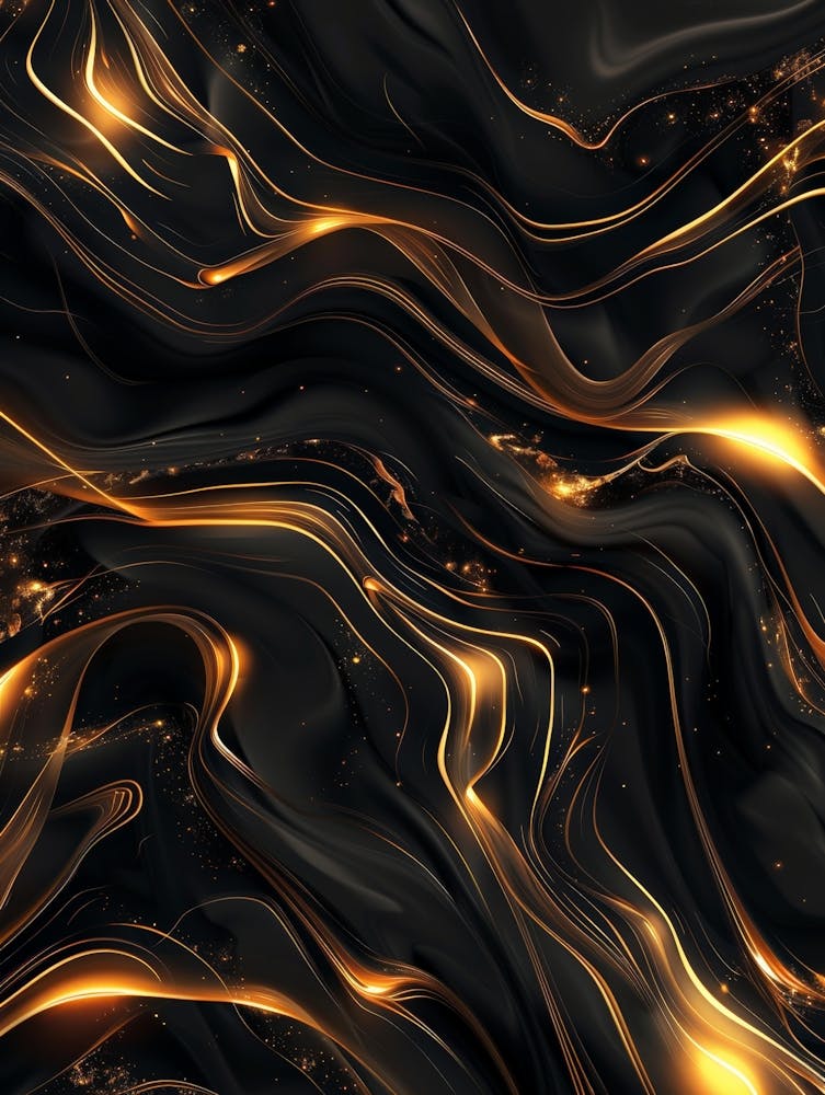Abstract Gold And Black Background 1