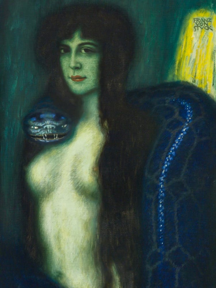 The Sin 1909 by Franz Von Stuck - "Palermo" or ''Die Sünde'' in HD Immaculate 1