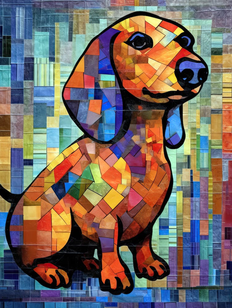 Dachshund dog print 5