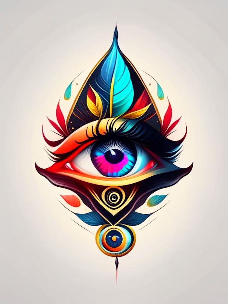 Balance, Symbol, Third Eye Tattoo 1