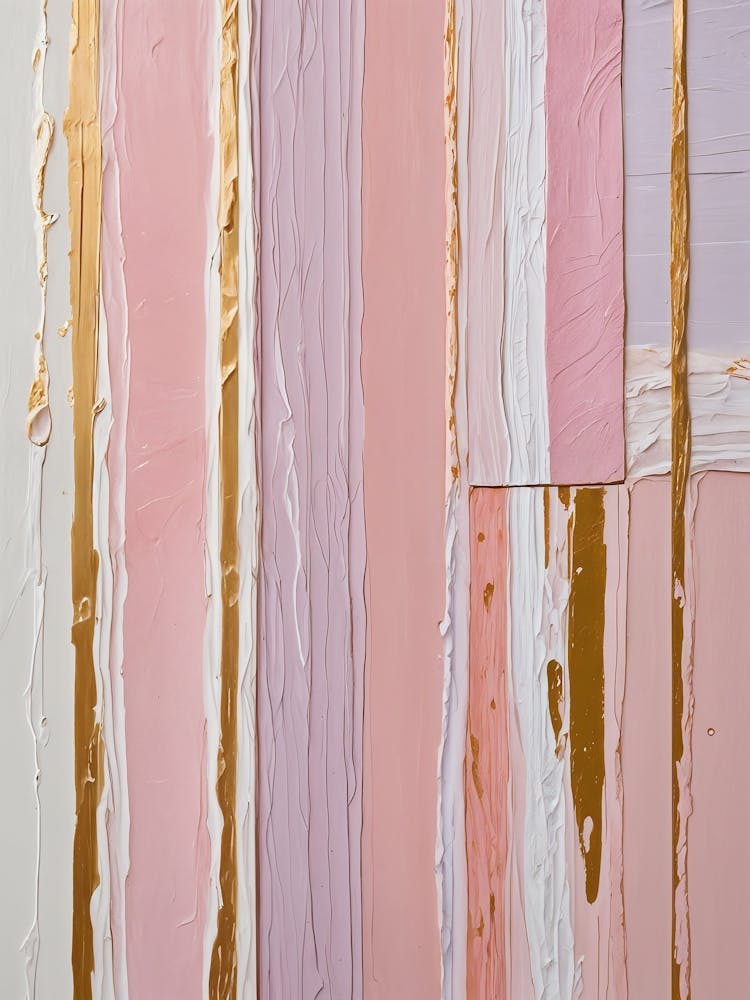 Pink And Gold Stripes no2