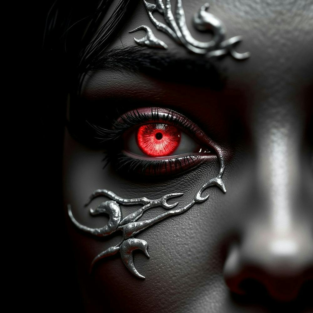 Woman With Red Eyes 2