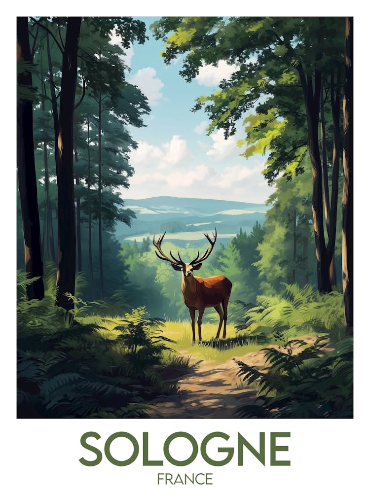 Affiche de voyage Sologne
