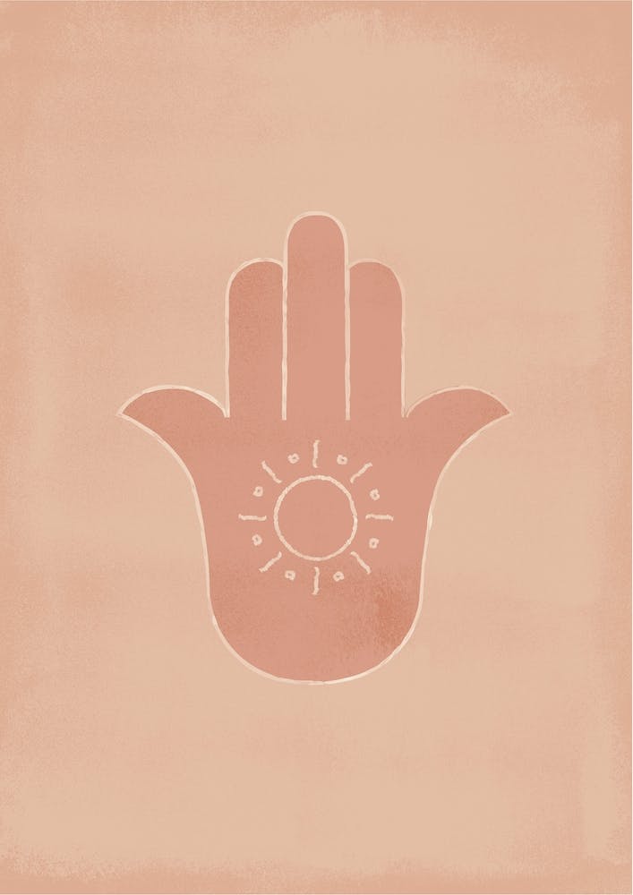 Hamsa Hand Terracotta