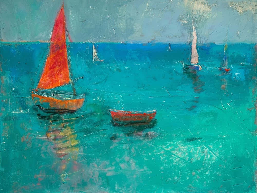Sailboats In The Sea 13