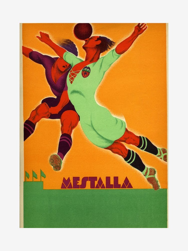 Match Between Valencia And An English Team