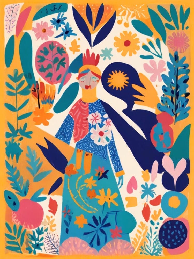 Woman In A Garden