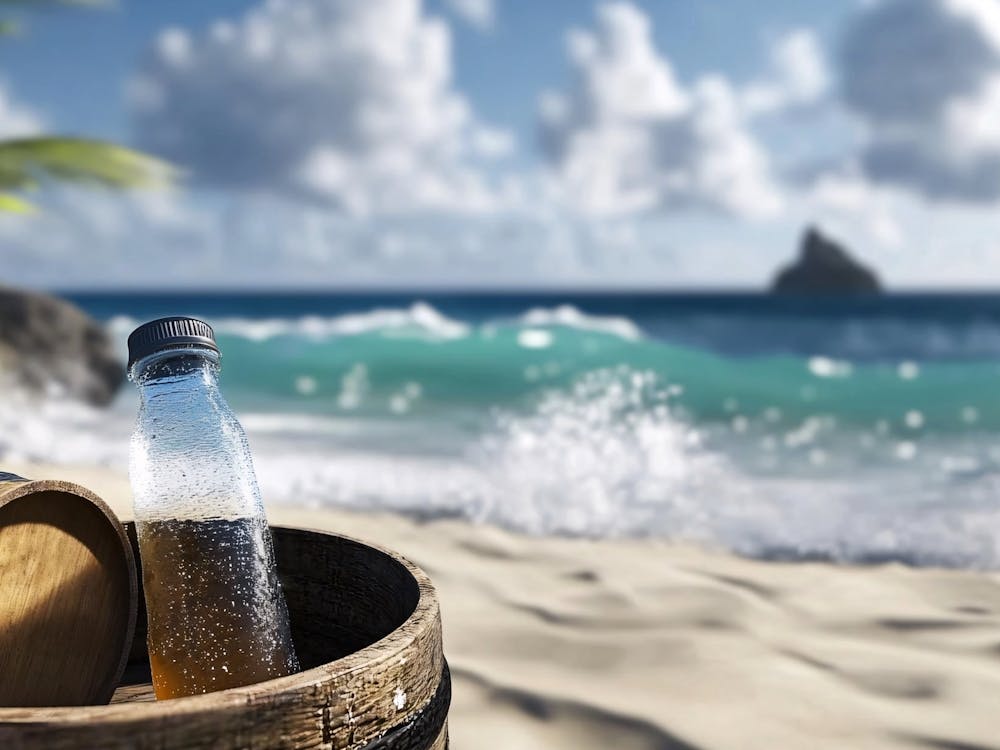 Bottle On The Beach