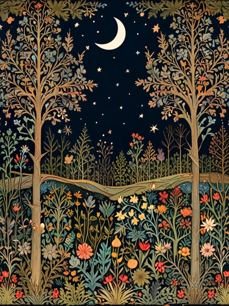 William Morris Night In The Forest 52