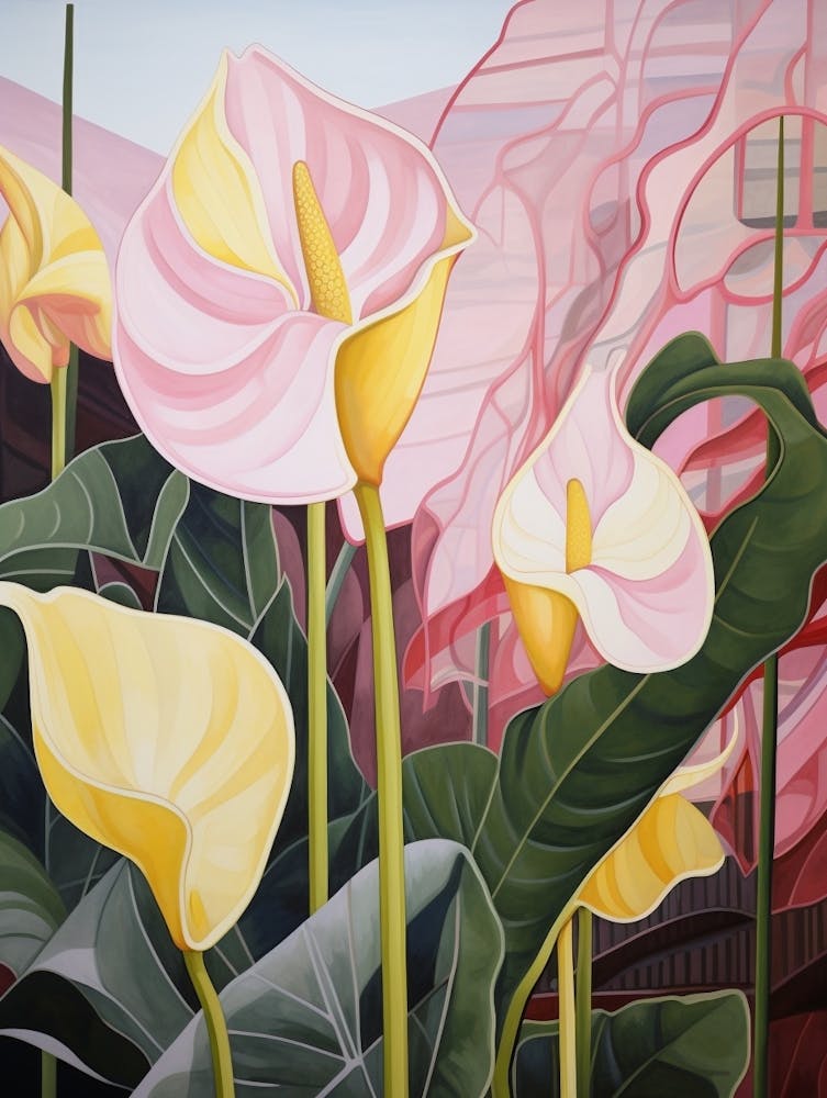 Flamingo Flower 4 Flower Painting