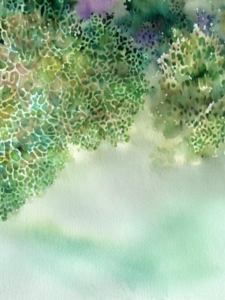 Acropora Clathrata Storybook Watercolour