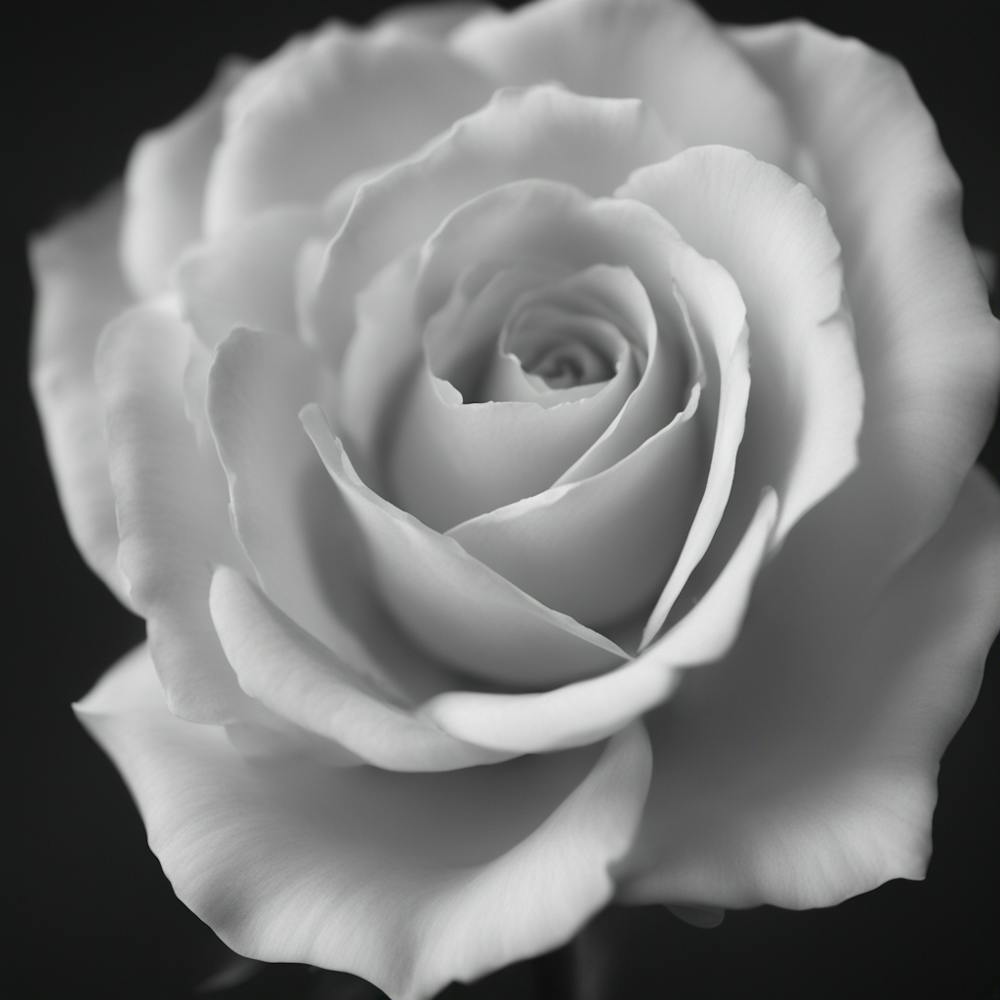 Black And White Rose