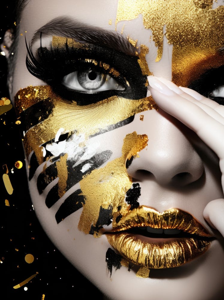 Black And Gold Makeup 2